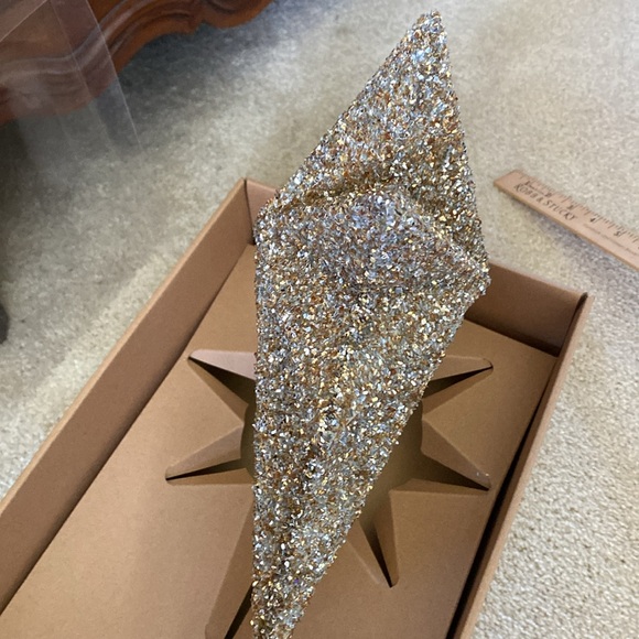 Silver and gold Star Christmas tree topper, NIB - Picture 6 of 7